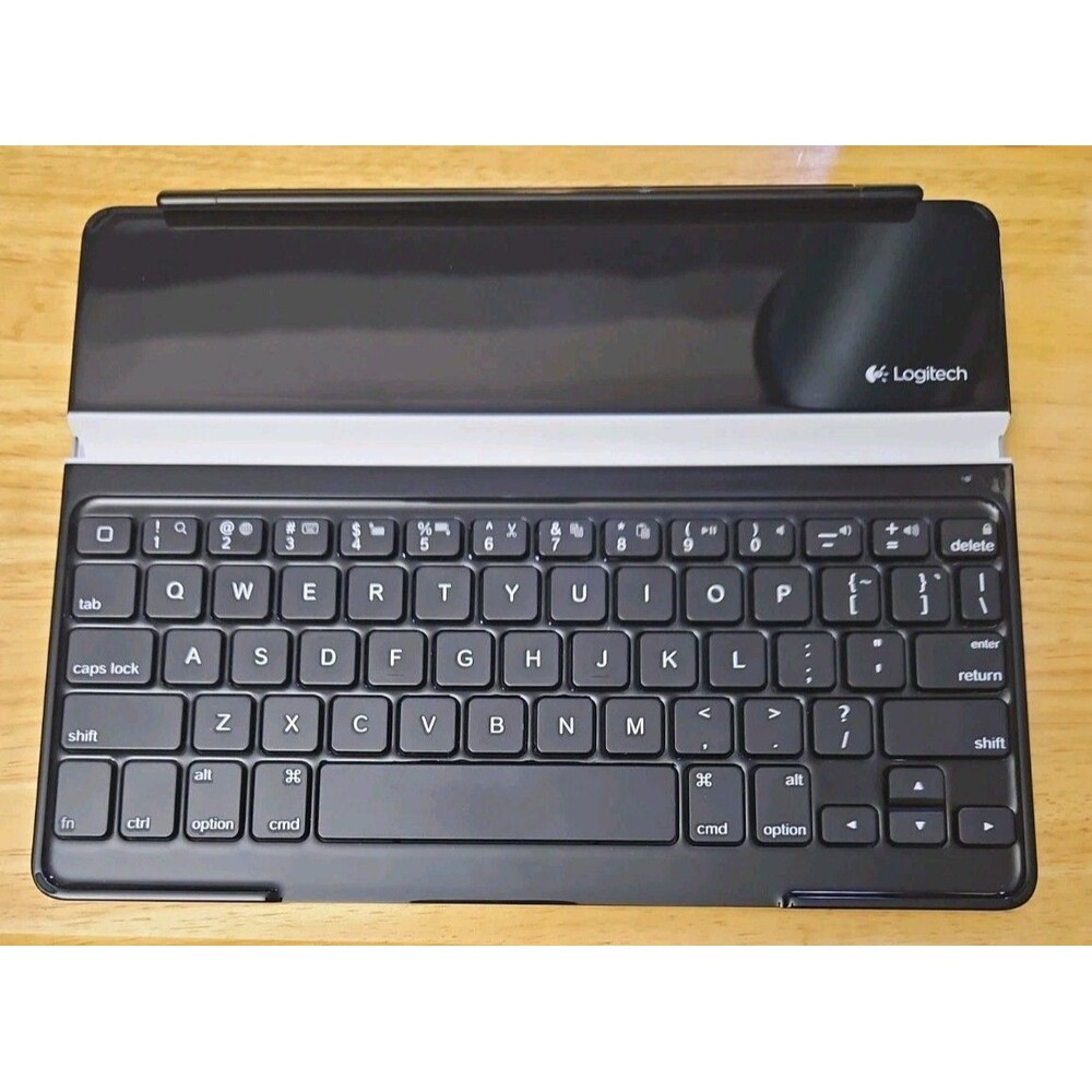 Logitech Y-R0032 Black Bluetooth Wireless Slim Tablet QWERTY Keyboard for iPad